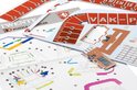 Onderdelen en instructies voor 3D puzzel stadion FC Twente.