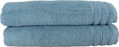 ARTG® Organic - Biologische Katoen - Badhanddoekenset - 70 x 140 cm - Blue - Set 2 stuks