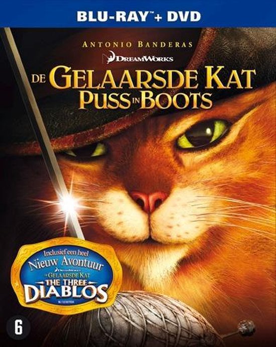 Cover van de film 'De Gelaarsde Kat'