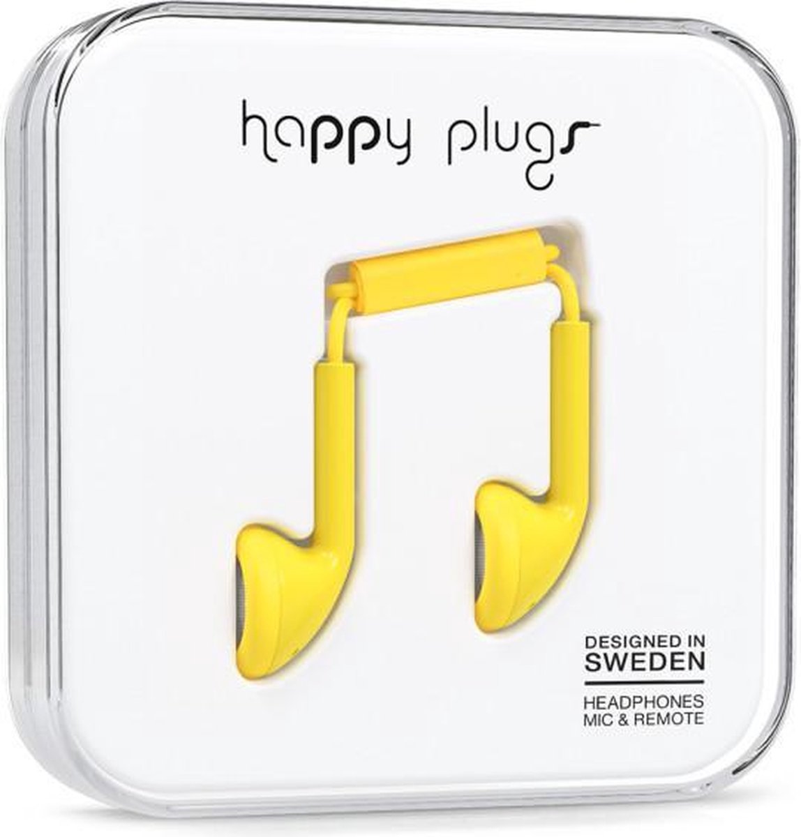 Happy Plugs Earbud Plus - In-ear oordopjes - Geel