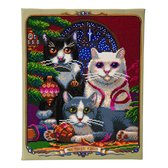 Diamond Painting Crystal Art Kit ® We Three Kings, 40x50 cm, partial painting