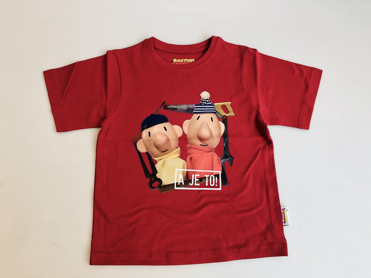 T-shirt Buurman en Buurman: rood maat 110/116