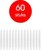 Dragon Darts - darts shafts - 20 sets (60 stuks) - short - puur-wit - dart shafts - shafts