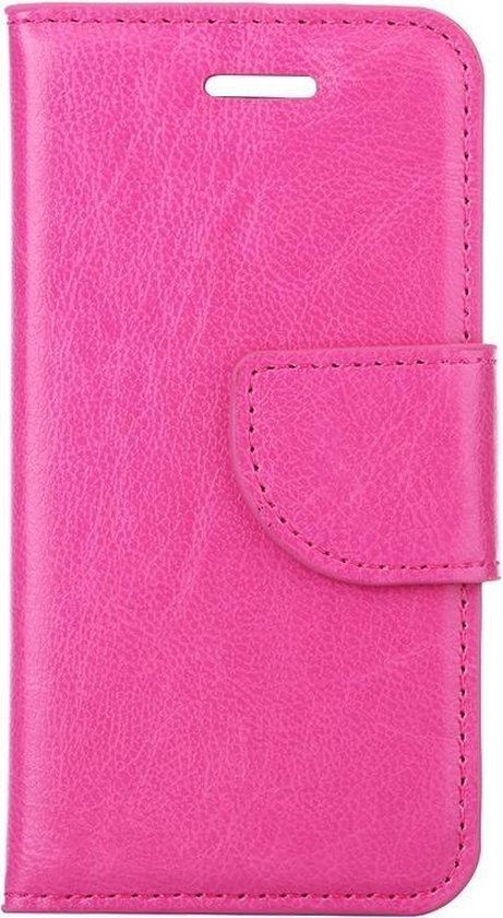 bol.com | Xssive Universele Hoesje - Book Case - 4,6 inch display -  geschikt voor pasjes - pink