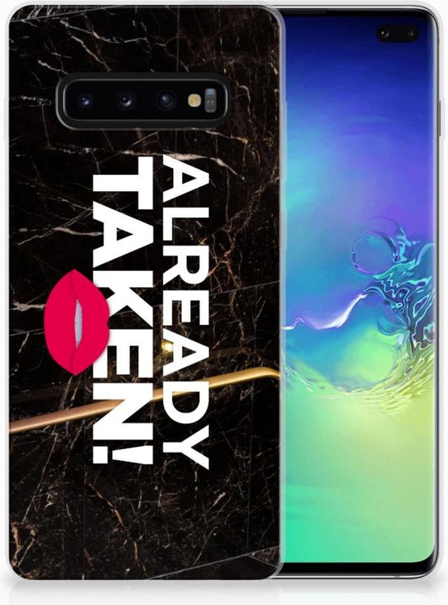 Samsung Galaxy S10 Plus Siliconen hoesje met naam Already Taken Black