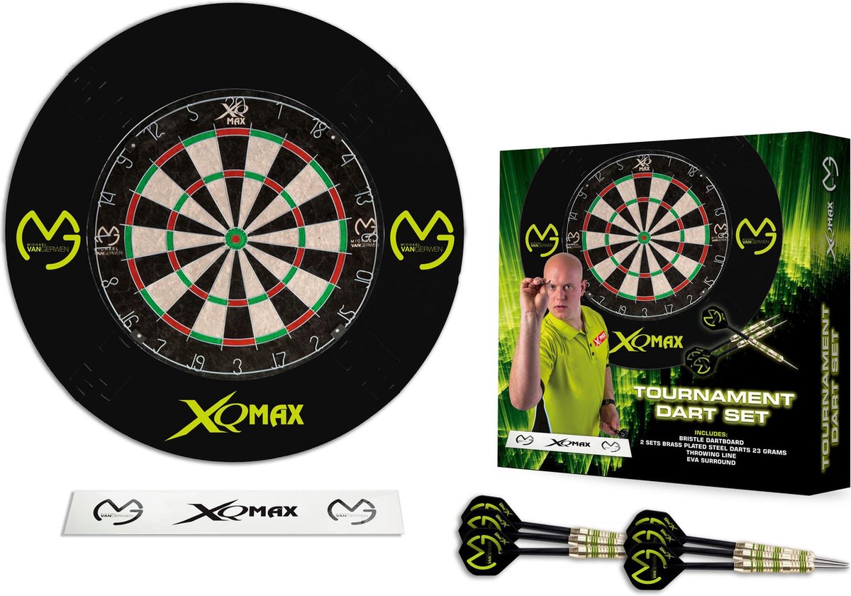 bol.com | MICHAEL VAN GERWEN TOURNAMENT DART SET BLACK