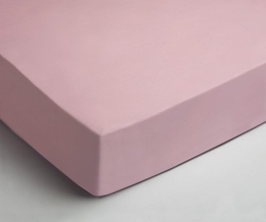 Comfortabele Katoen Hoeslaken Roze | 90x220 | Fijn Geweven | Ademend En Zacht