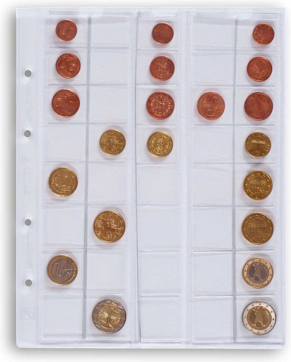 Allernieuwste® Album numismatique pour 250 pièces avec bord de protection  contre les