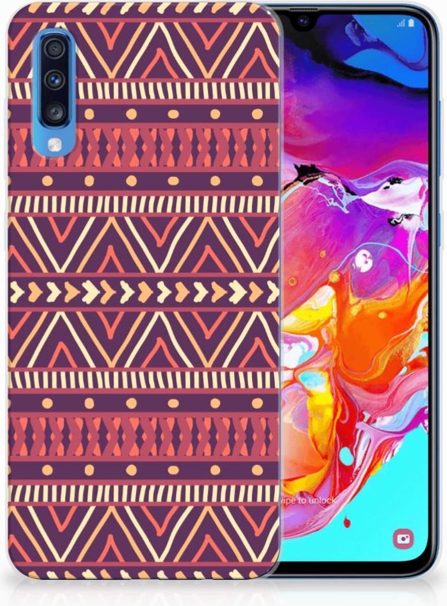 Samsung Galaxy A70 TPU bumper Aztec Paars