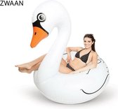 Opblaasbare Zwaan - diameter 120cm - wit | Mega Zwaan Opblaasbaar | Zwembad Speelgoed | Zwemband |  Swim Ring