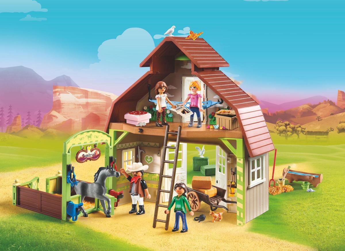 PLAYMOBIL Spirit Schuur met Lucky, Pru en Abigail - 70118 — afbeelding 4