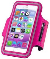 sports armband case Donker Roze Dark Pink voor Apple iPhone 6