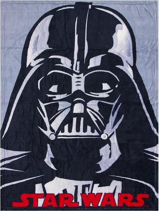 Grijze Star Wars Darth Vader fleece deken / plaid | bol