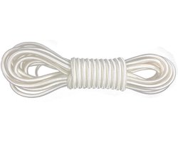 Elastiekkoord - 10mtr - 4mm - wit - bundel - elastisch koord