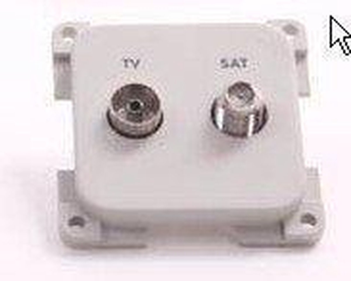 Presto Contactdoos TV + SAT Inbouw S-10.000 Grijs