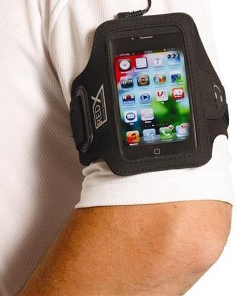Red-x Iphone 5 Armband Zwart