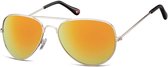 Montana MS96I - Zonnebril - Aviator style - Bruin en Zwart - Lensbreedte 56 mm