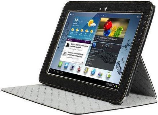Melkco - leren cover voor Samsung Galaxy Note 10.1" N8000 Kios Type V2 - zwart