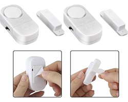 2x Draadloze Mini-Alarmen Set met Sensor