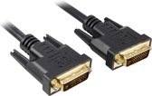 PremiumCord DVI-D (M)/DVI-D (M), 5m DVI kabel Zwart