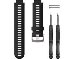 Garmin Forerunner 735 Siliconen Vervanging Horlogebandje - Polsbandje - Wearablebandje - Zwart/Grijs