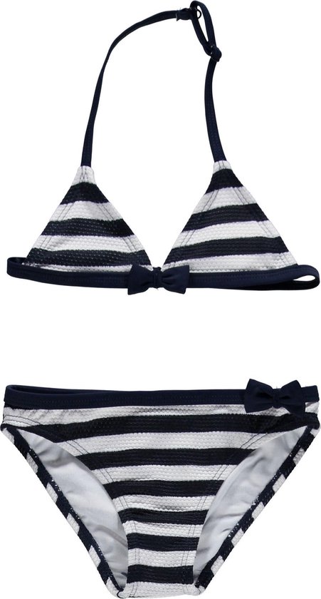 Losan Meisjes Zwemkleding Bikini Blauw wit gestreept - Maat 92 | bol.com