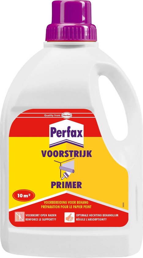 Perfax Behang Muur Voorstrijk - Primer Behanglijm Behangplaksel - 1 Liter