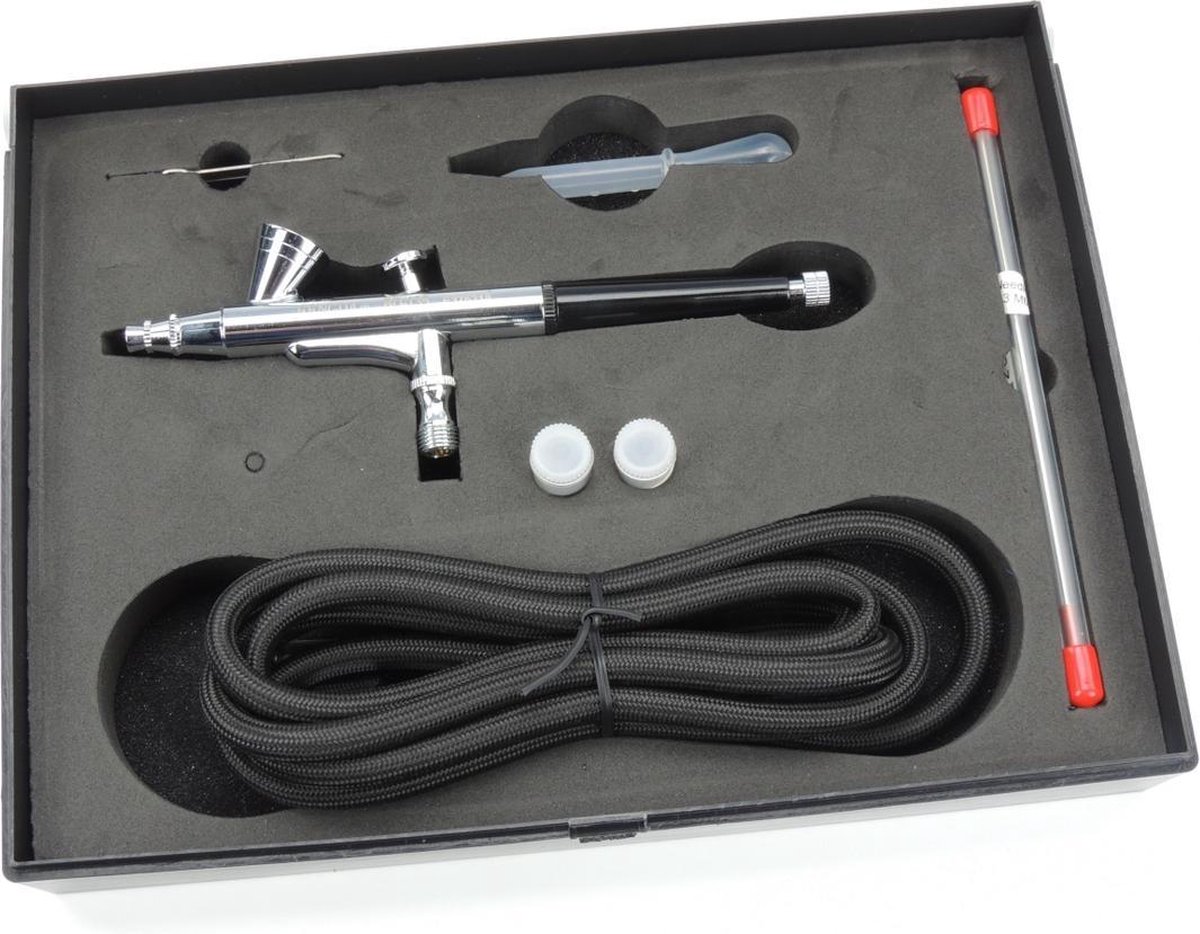 Airbrush Compressor Kit Dual Action Airbrush Paint Gun With 0.3mm Nozzle For Nail Art, Cake - View #10