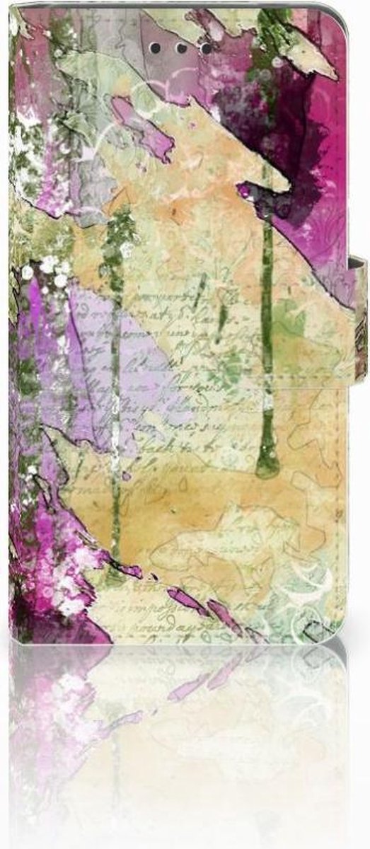 Book Case voor Hoesje Nokia 7 Letter Painting