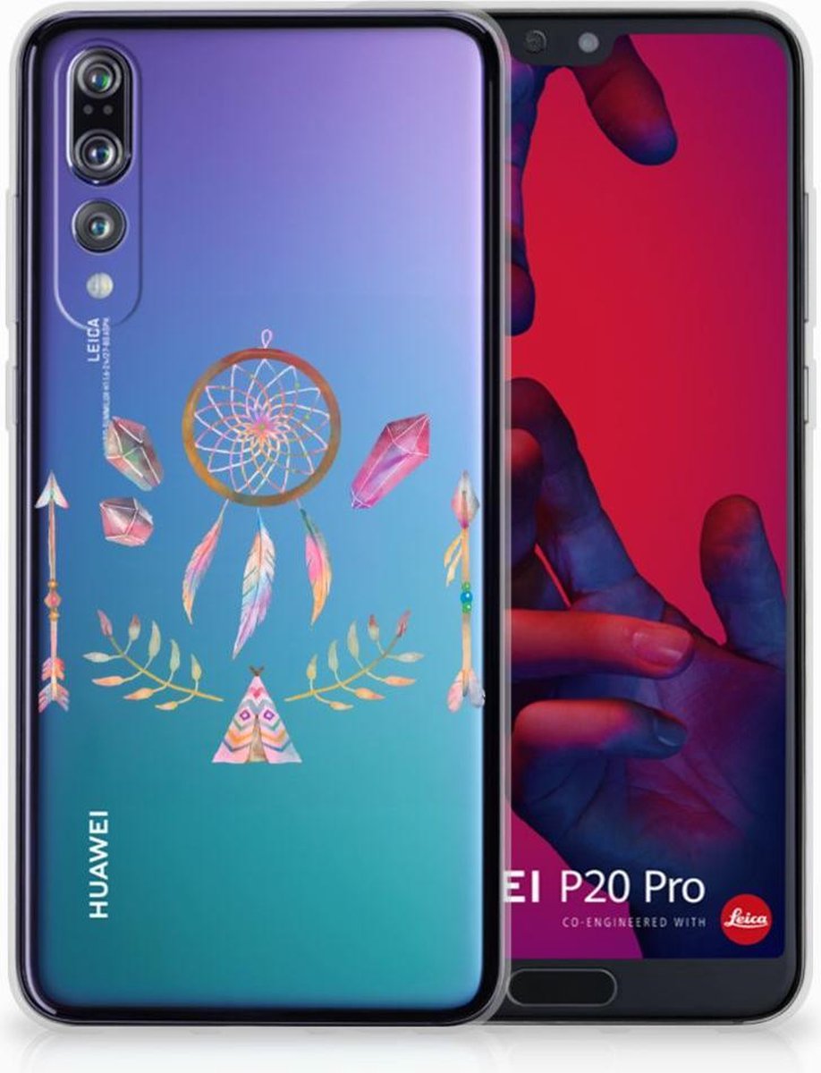 Huawei P20 Pro Telefoonhoesje met Naam Boho Dreamcatcher
