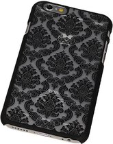 Apple iPhone 6 / 6S Hardcase Brocant Vintage Zwart - Back Cover Case Bumper Hoesje