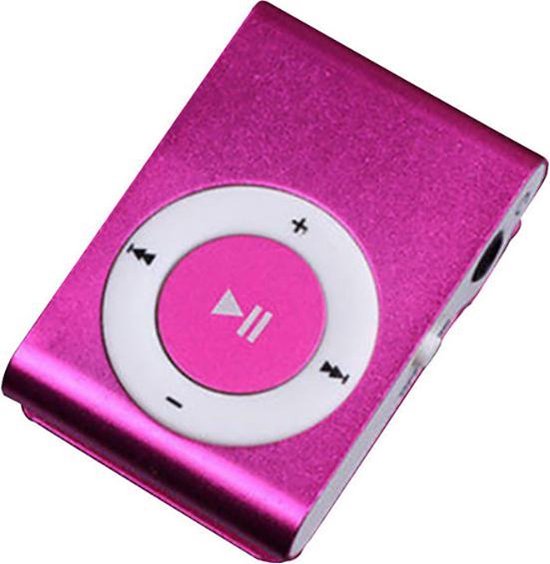 Mini clip MP3 speler - Roze | bol.com