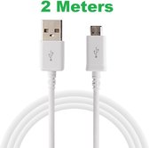 2 Meter Micro USB  Data / Oplader Kabel voor Smasung, HTC, LG, Nokia, Huawie, Acer, Xperia