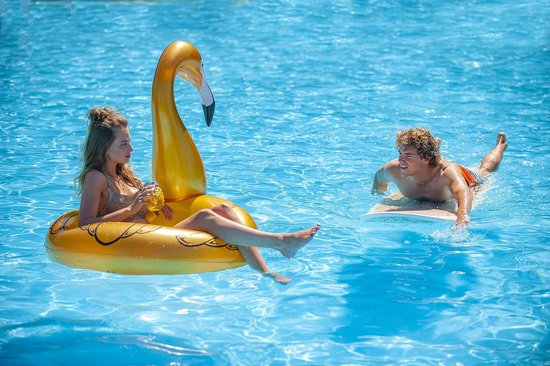 Opblaasbare Flamingo Goud 118 cm - Opblaasfiguur