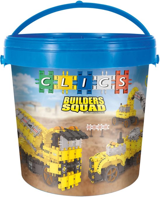 Clics Builders Squad Drum 9 in 1 - Constructie blokken | bol