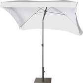 Platinum parasol Aruba 200x130 volant - wit