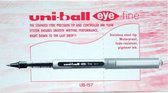 Liquid ink ballpoint pen Uni-Ball Rollerball Eye Fine UB-157 Rood 12 Stuks