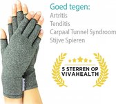 Artritis handschoenen (Maat XL), artrose reuma compressie handschoen zonder toppen, ook voor tendinitis en carpaal tunnel syndroom maat XL (ook te verkrijgen in S/M/L)