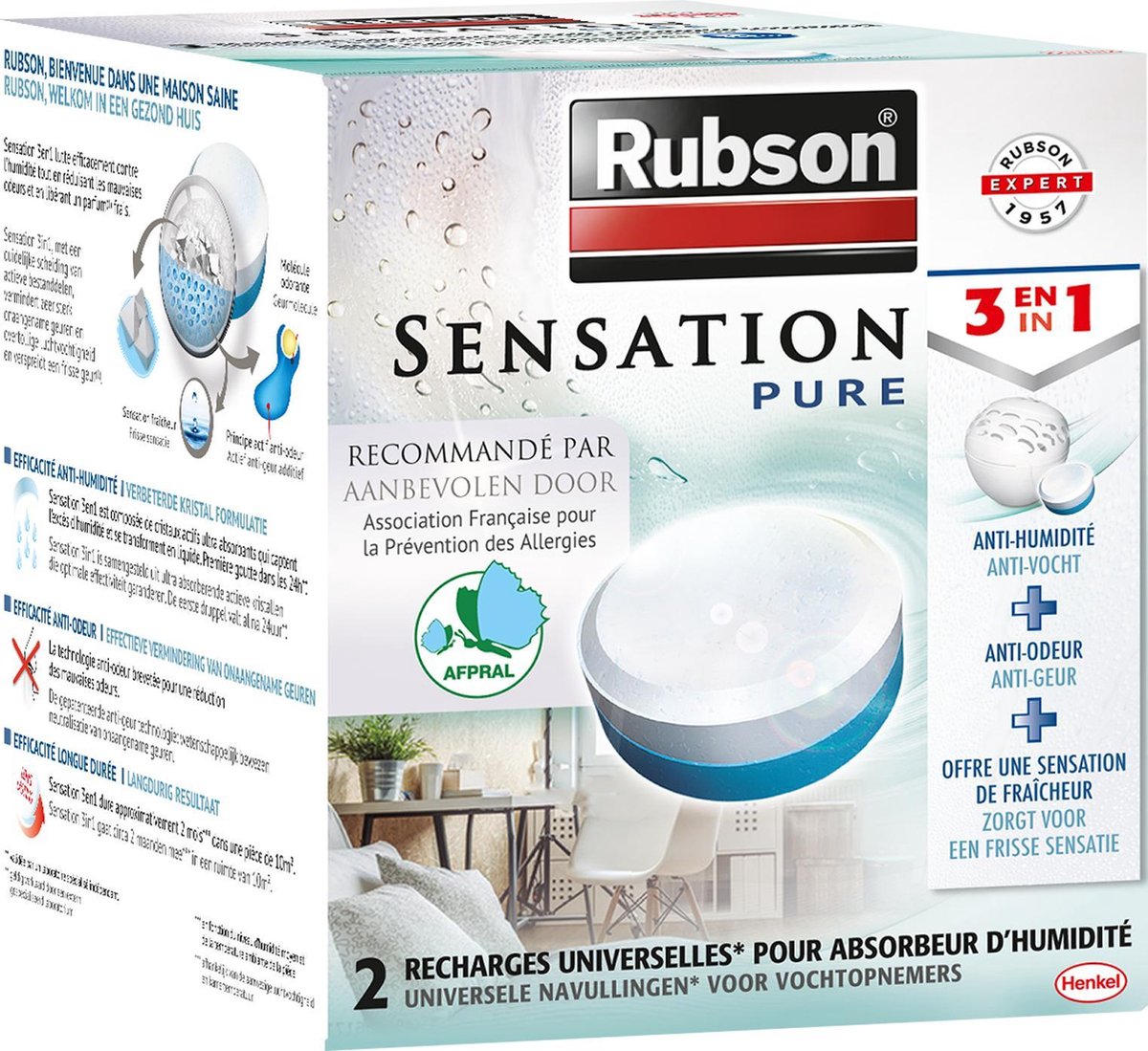 RUBSON SENSATION Rech Neutre lot 2