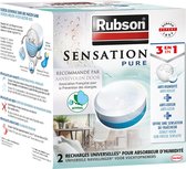 Rubson Navullingen Sensation Neutraal 2x 300 g Box | Navullingen Sensation Tabs | Navultabs Vochtvreter & Luchtontvochtiger.