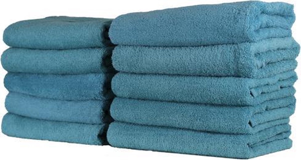 Katoenen Handdoek - Denim Blauw - Set van 3 stuks - 50x100 cm - Heerlijk zachte handdoeken