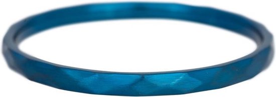 iXXXi Jewelry - Vulring - Blauw - Hammerite - 2mm