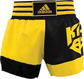 adidas Kickboksshort SKB02 Zwart/Shock Yellow Medium