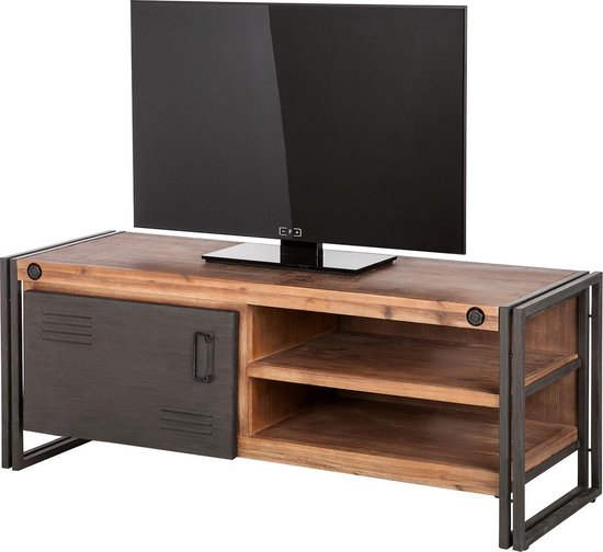 fort Handschrift Voorwaardelijk Manchester Tv meubel | Lowboard van Acacia hout 130cm | bol.com