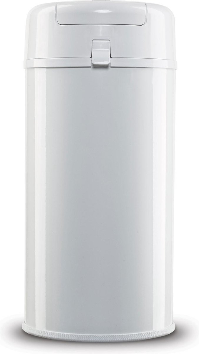 Goedkoopste DiaperPail - Clear White - Luieremmer met speciale luiersluis - Werkt met normale vuilniszakken - Luxe luieremmer - Geen speciale cassettes - Geen geurtjes - Makkelijk schoon te maken - Is gemaakt van Aluminium