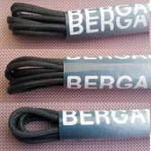 60cm zwarte dunne ronde waxed schoenveter Bergal 8809