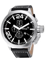 Max 5 -MAX033 - Horloge - Leer - Zwart - 52 mm