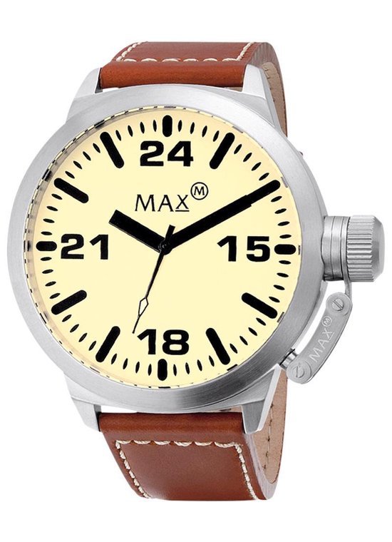 Max 5 -MAX037 - Horloge - Leer - Bruin - 52mm