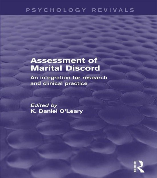 Assessment of Marital Discord (Psychology Revivals) - cover