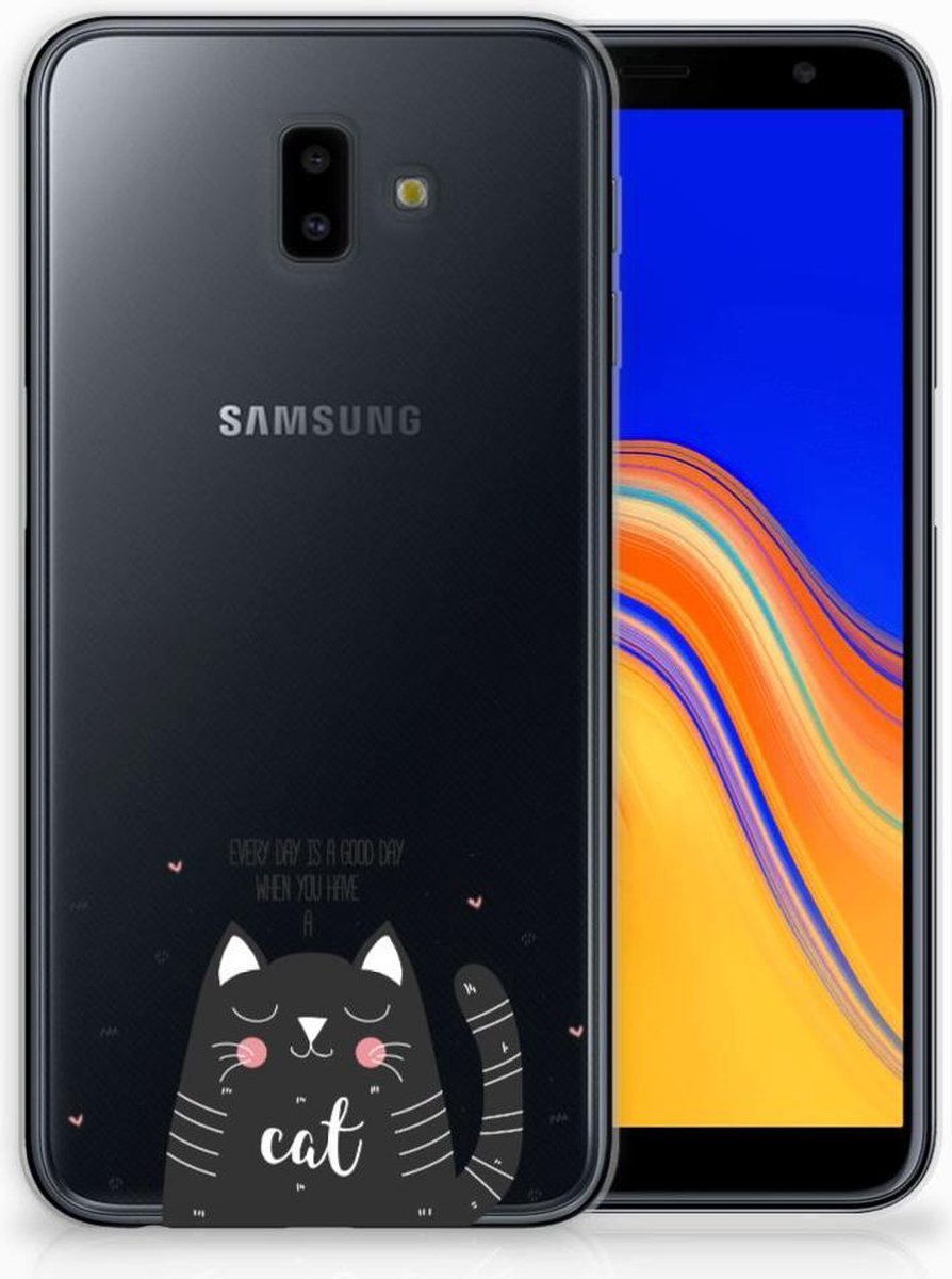 Samsung Galaxy J6 Plus (2018) Telefoonhoesje met Naam Cat Good Day